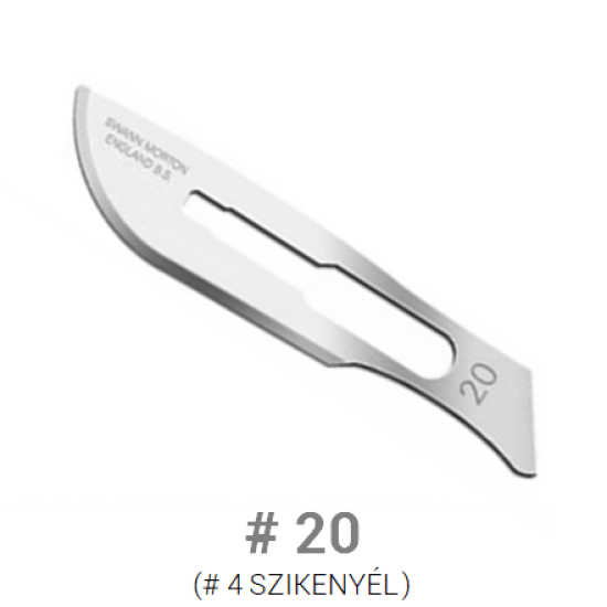 Swann-Morton steril szénacél szikepenge #20 méret -1 db