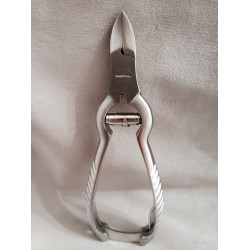 Rozsdamentes körömcsípő hernyórugós 13,5cm RM34