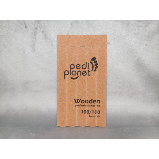 PEDI PLANET TÖRHETŐ FA KÖRÖMRESZELŐ (100/180) 5DB-OS