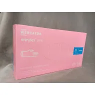 Púdermentes nitril kesztyű Mercator Nitrylex pink M - 100 db