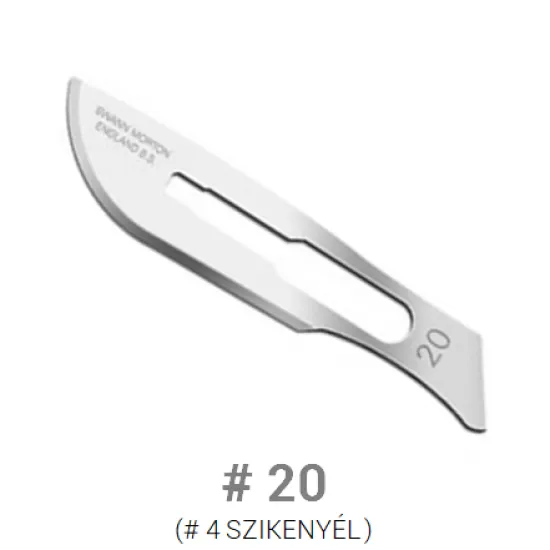Swann-Morton steril szénacél szikepenge #20 méret -1 db