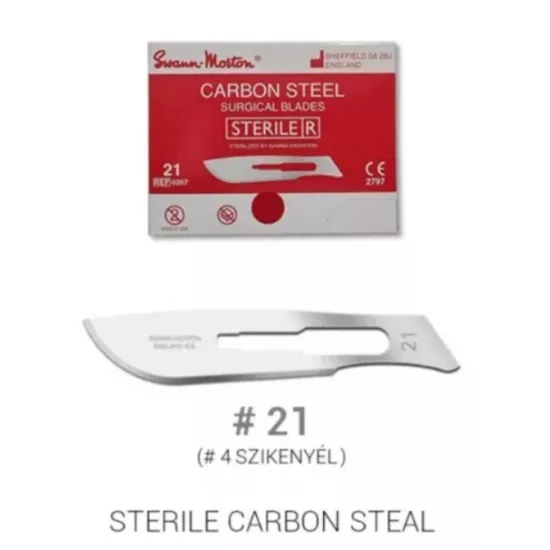 Swann-Morton steril  szikepenge #21 méret 1db