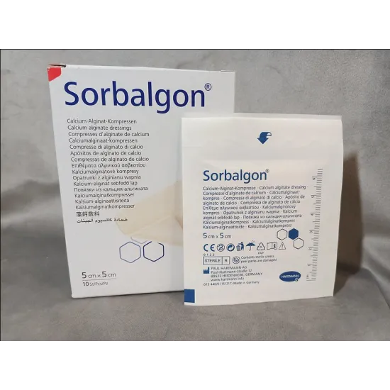 Sorbalgon® kalcium-alginát kötszer 5x5 cm 1db